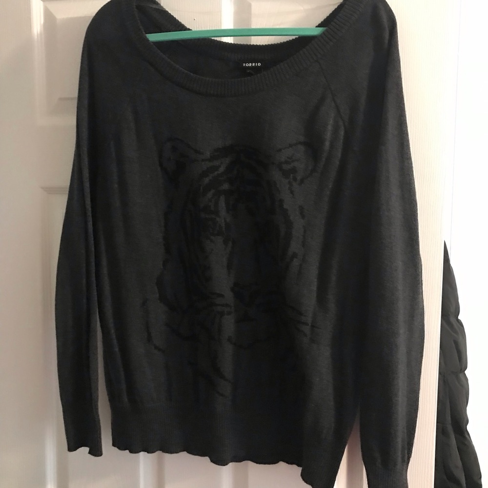 Torrid tiger sweater